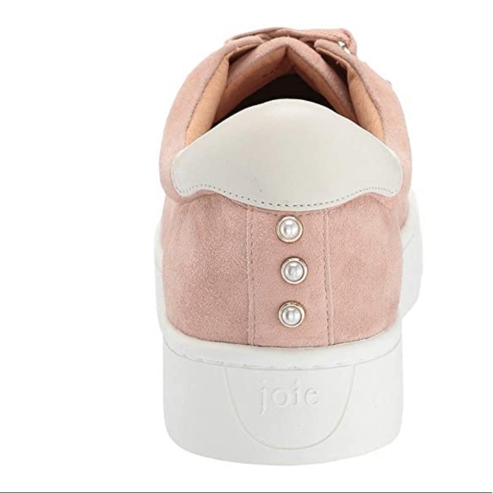 New JOIE Handan Suede Pearl Pink Platform Sneaker - Picture 5 of 9